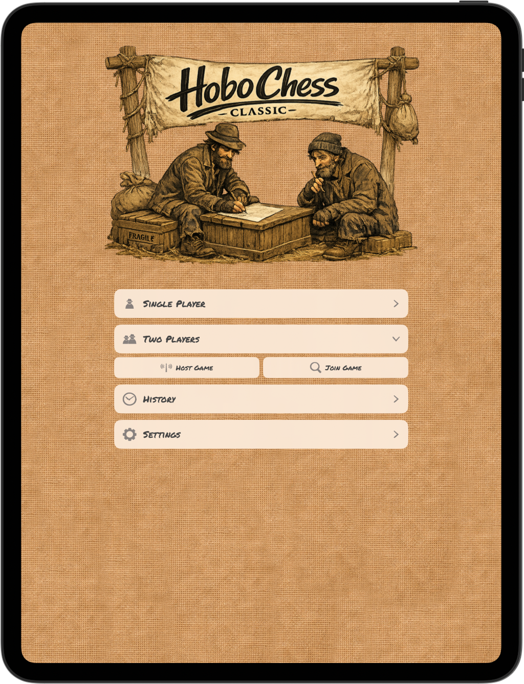 Hobo Chess Classic on iPad