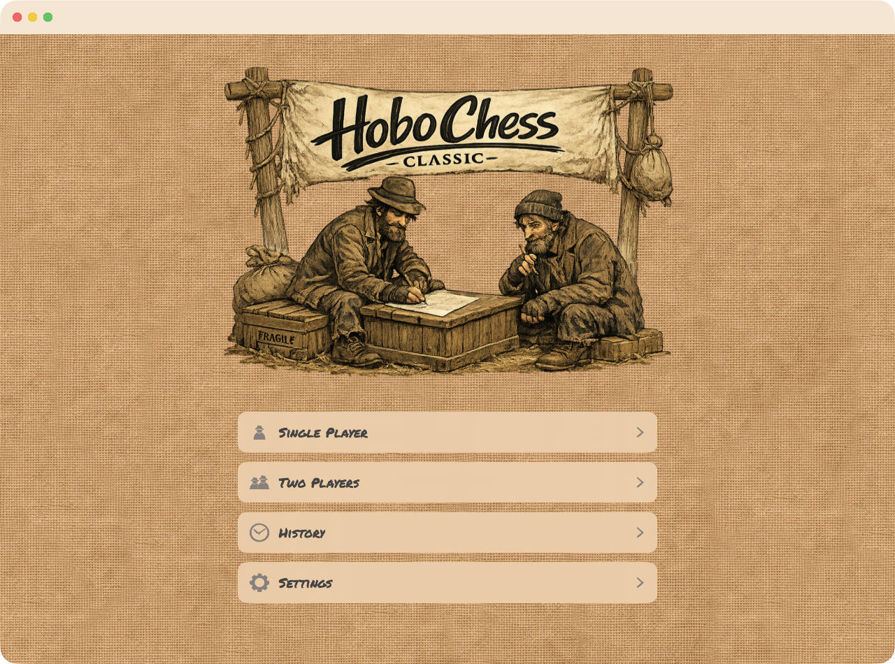 Hobo Chess Classic on Mac